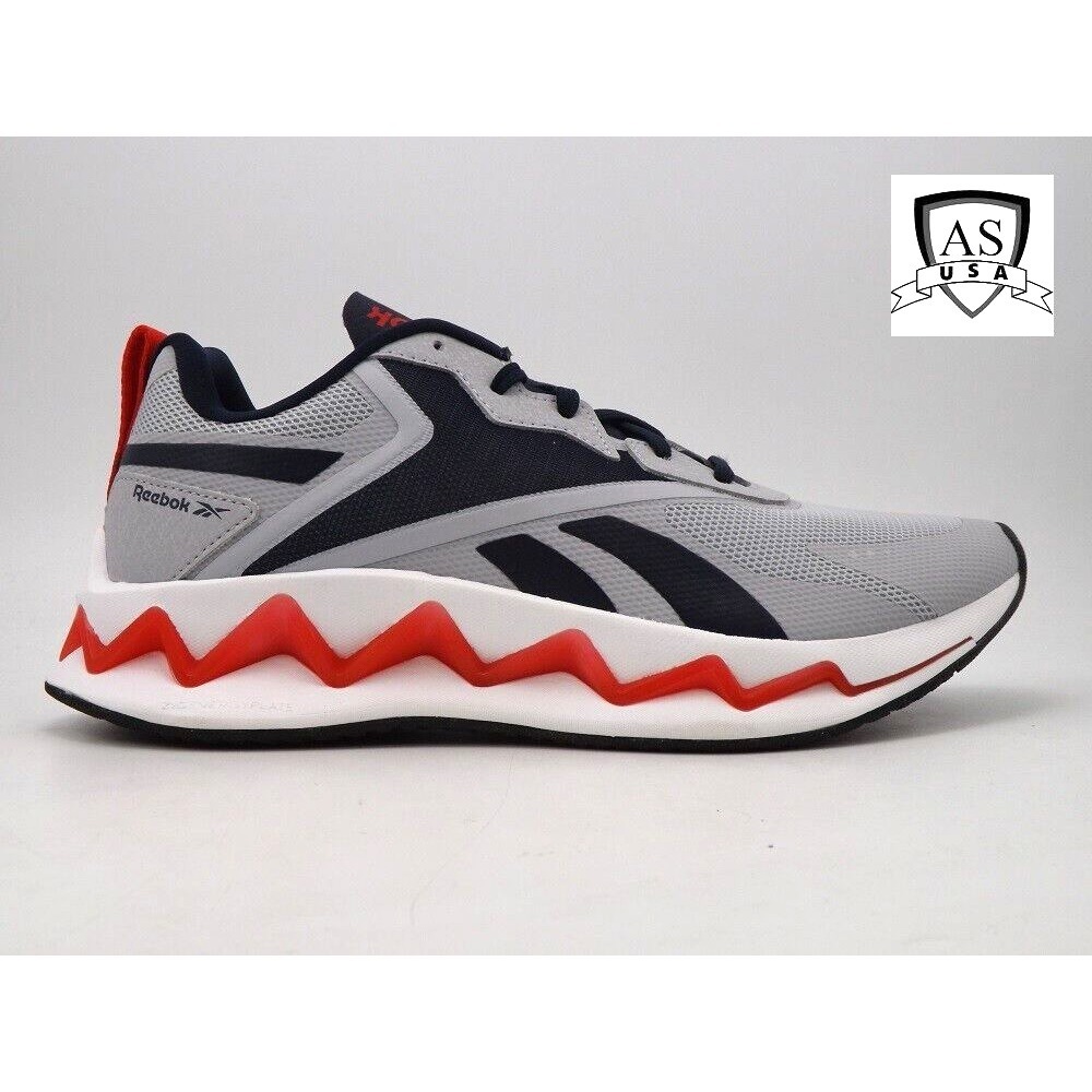 Reebok Zig Elusion Energy Junior Gray Running Sneakers Shoes Size 6, New FZ2885